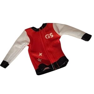 Barbie Doll GS Red Varsity Jacket